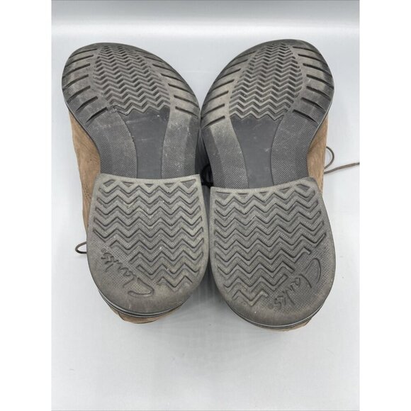 Clarks Mens Shoes 12‎ Brown Suede Waterproof Lace Up Oxfords Dress Casual Office - Picture 8 of 9